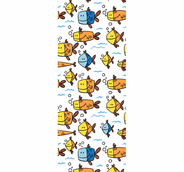 tapety s rybami vodná kreslená zábava - Tenstickers