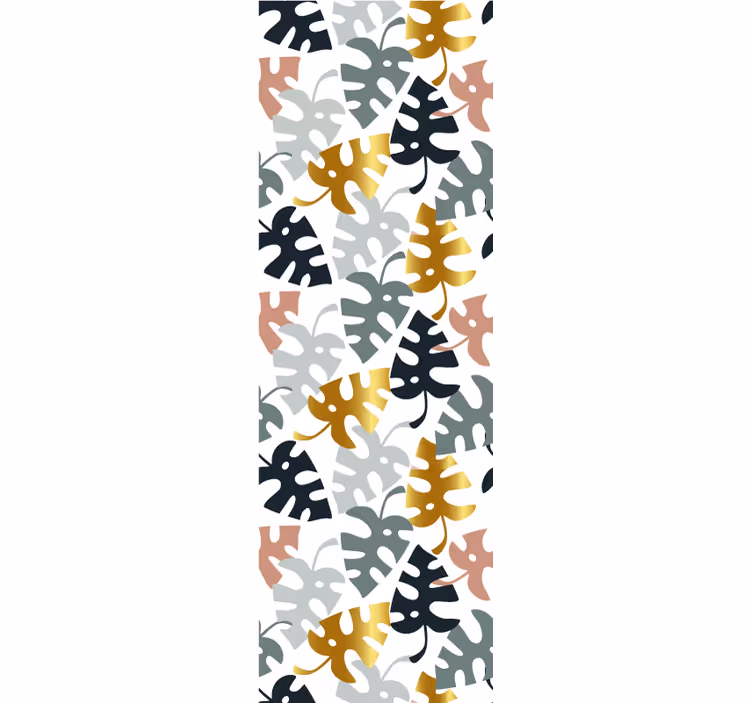 tapeta listy vzor monstera - Tenstickers