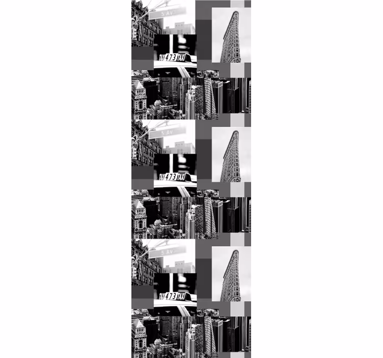 Piata avenue koláž new york tapeta - Tenstickers