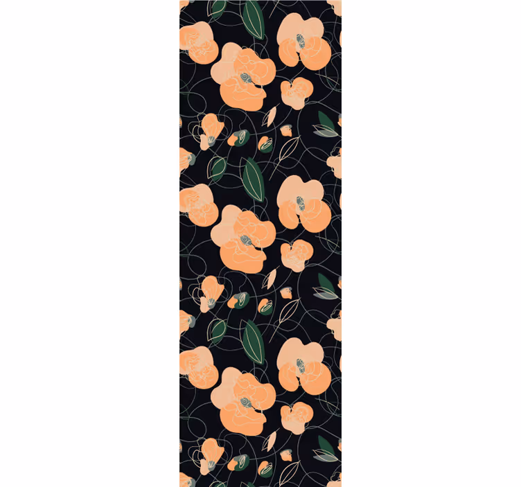 tapety na stenu kvety botanický vzor kvetu - Tenstickers
