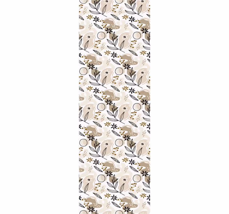 Tapeta listy botanický vzor fauny - Tenstickers