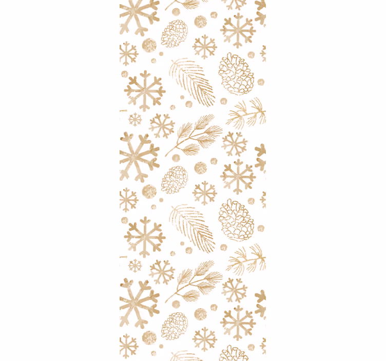 Elegantné snehové vločky bezšvový dizajn tapety - Tenstickers