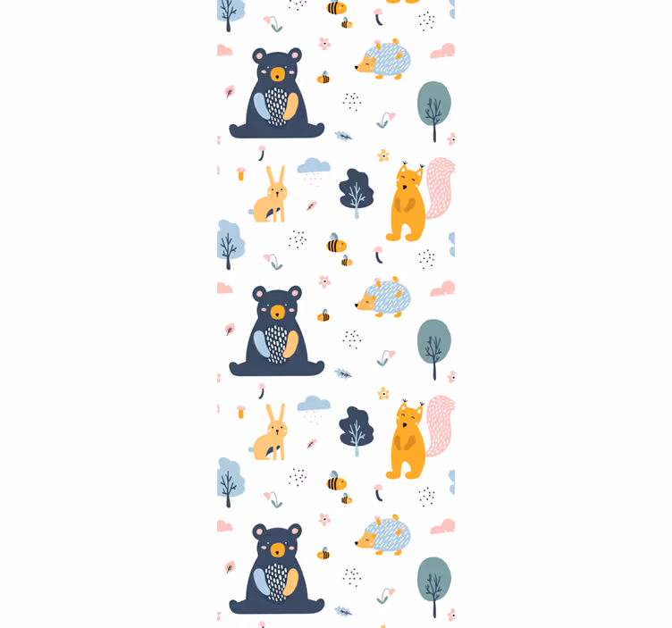 tapety do škôlky lesné zvieratá - Tenstickers