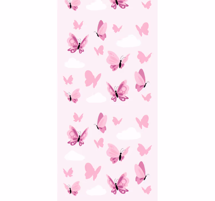 Detská tapeta s minimalistickými motýľmi - Tenstickers