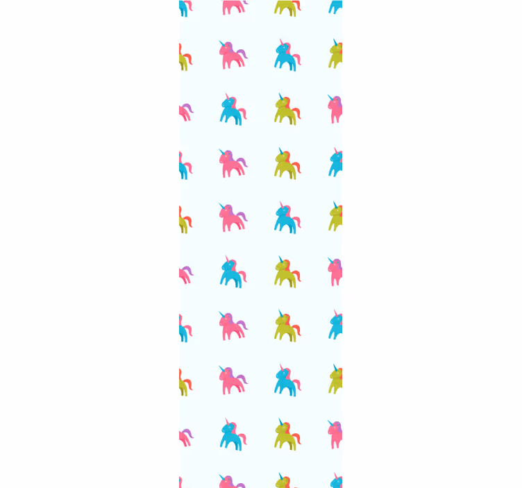 tapeta na stenu zvierata farebné jednorožce - Tenstickers