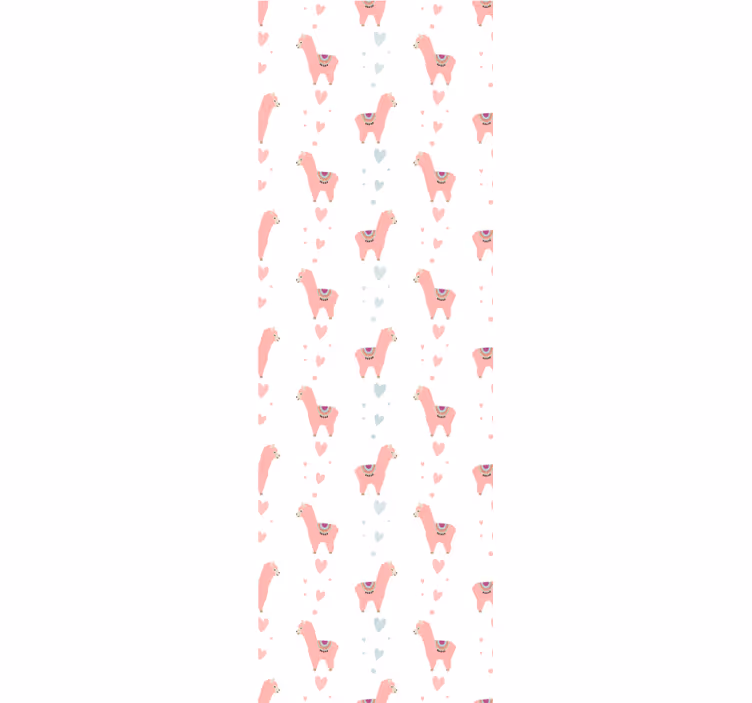 tapeta na stenu zvierata hravý motív lamy - Tenstickers