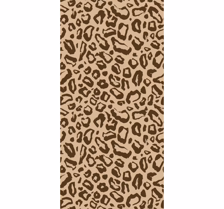 leopardie tapety béžový mačací vzor - Tenstickers