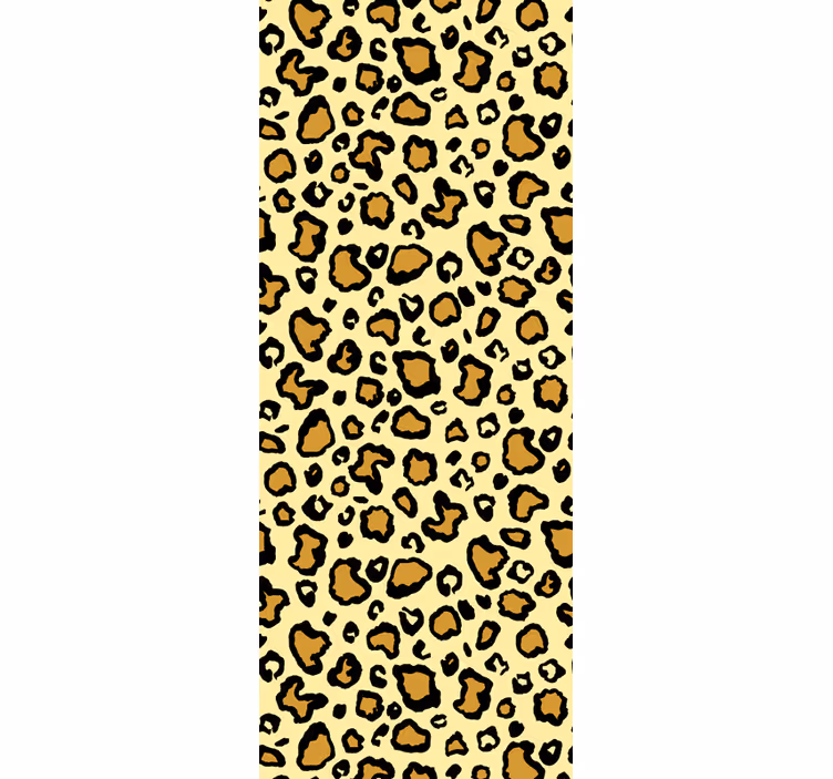 leopardie tapety klasický žltý vzor - Tenstickers