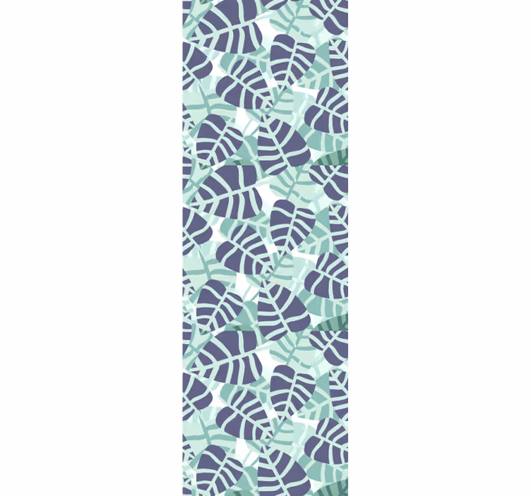 tapeta listy mozaika monstera - Tenstickers