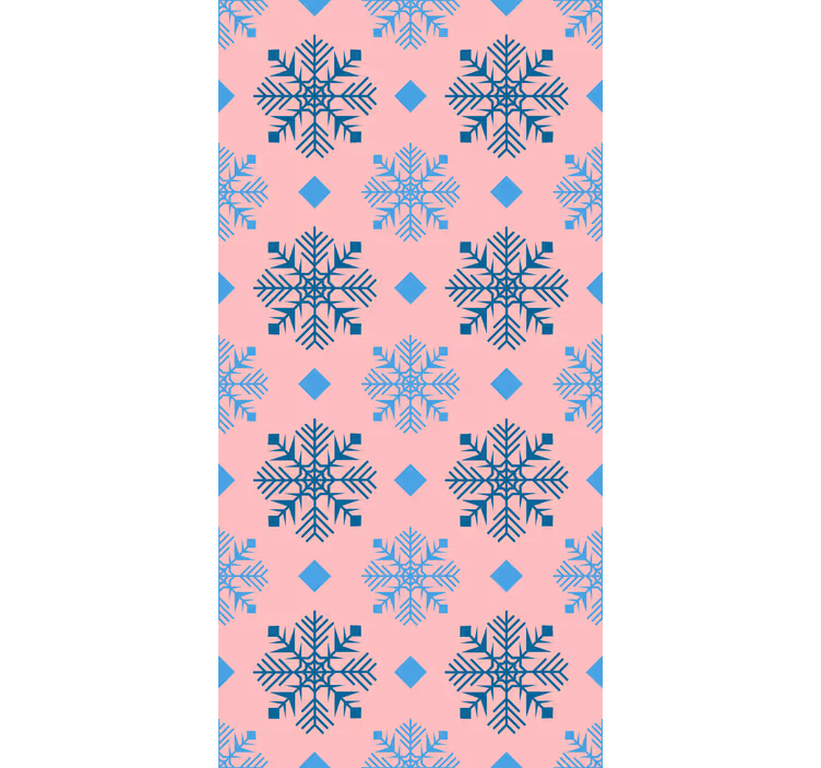 vianočné tapety geometrický vzor snehových vločiek - Tenstickers