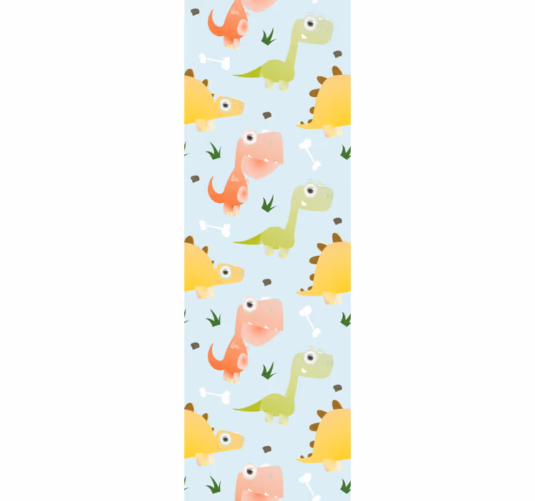 Tapeta do spálne s malým vzorom dino - Tenstickers