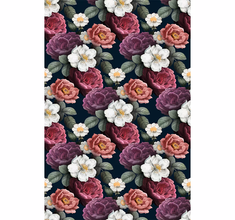 tapety na stenu kvety kvitnúca elegancia - Tenstickers