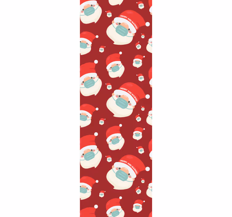 vianočné tapety santa vzor - Tenstickers