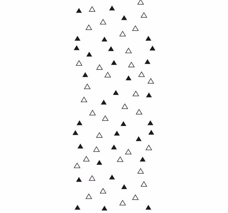 Tapety do obývačky čiernobiele trojuholníky - Tenstickers