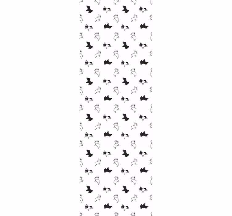psie tapety šteňa načrtáva vzor - Tenstickers