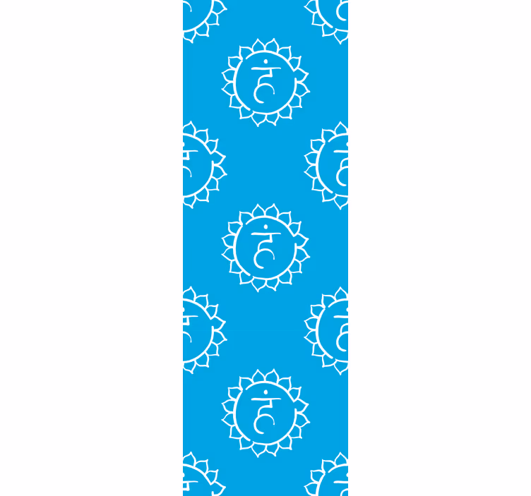 Tapety s ornamentami ozdobený sunburst - Tenstickers