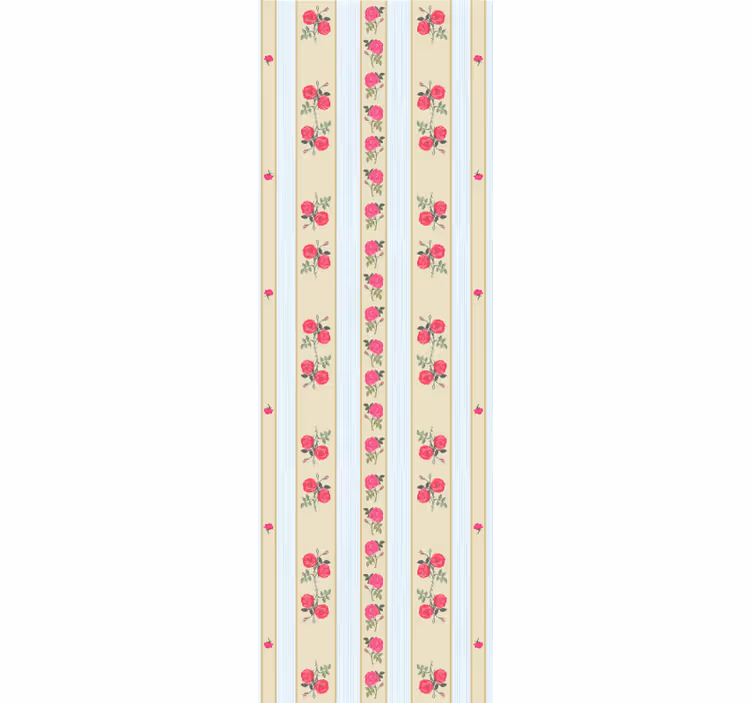 pruhované tapety kvetinová pruhovaná elegancia - Tenstickers