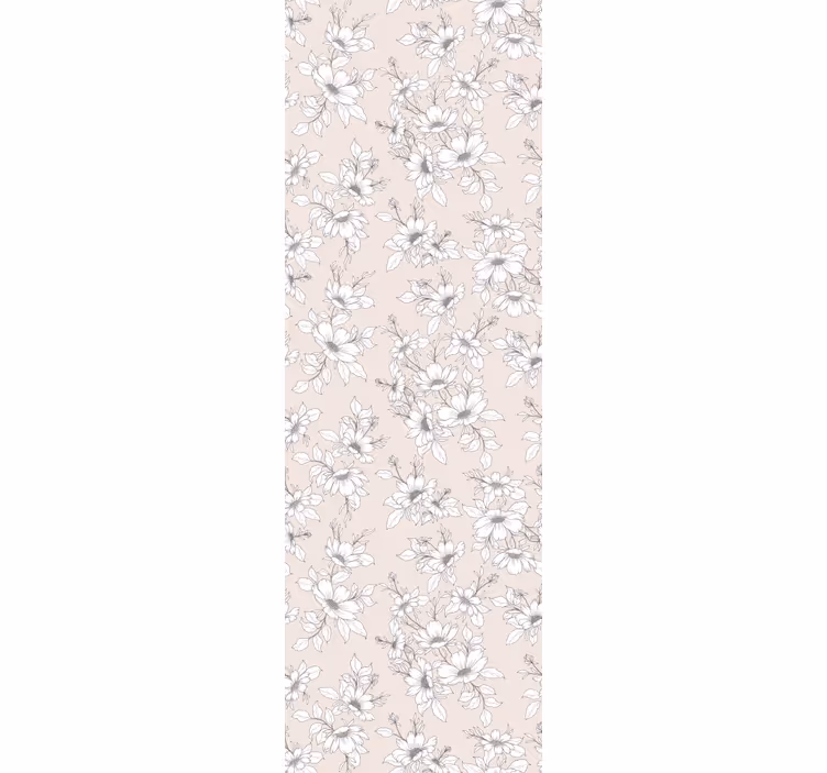 Severské kvety elegantný vzor kvetinová tapeta - Tenstickers