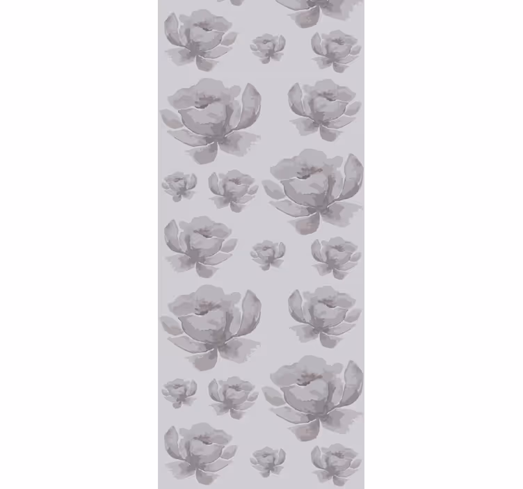 tapety na stenu kvety monochromatické kvety - Tenstickers