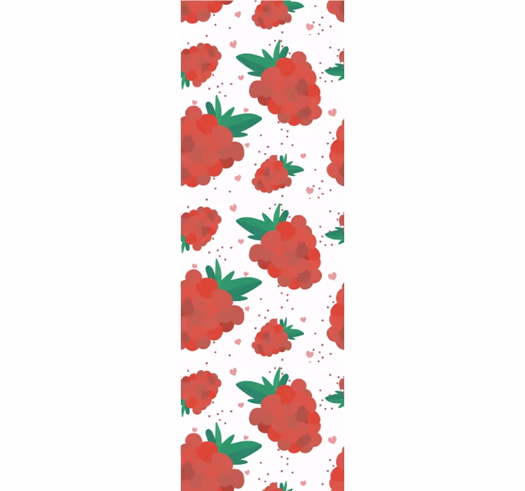 tapety na stenu príroda malinový vzor - Tenstickers