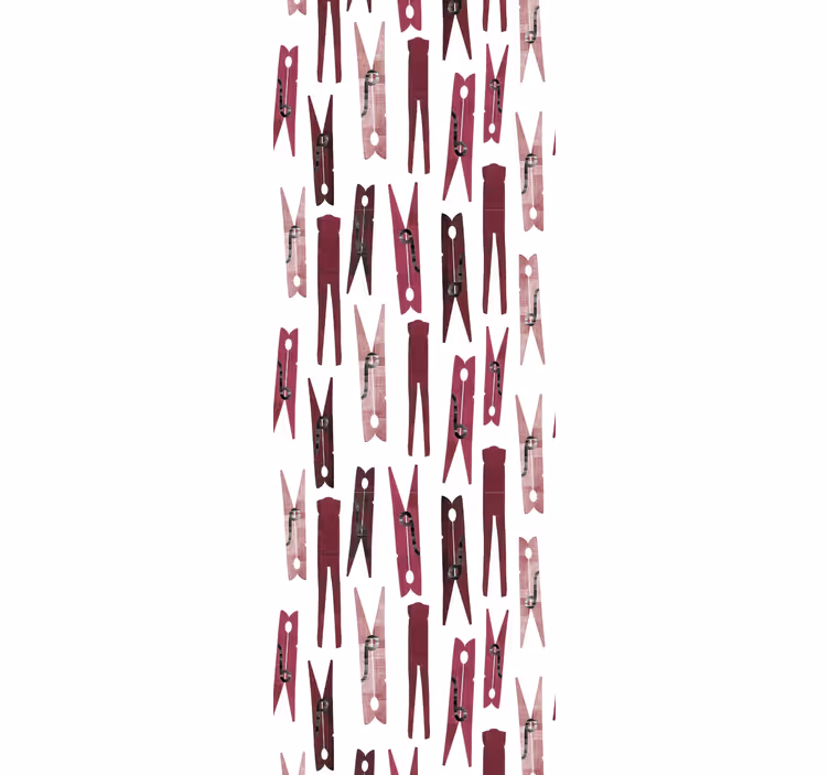 tapety geometrické vzory rozhádzané štipce na prádlo - Tenstickers