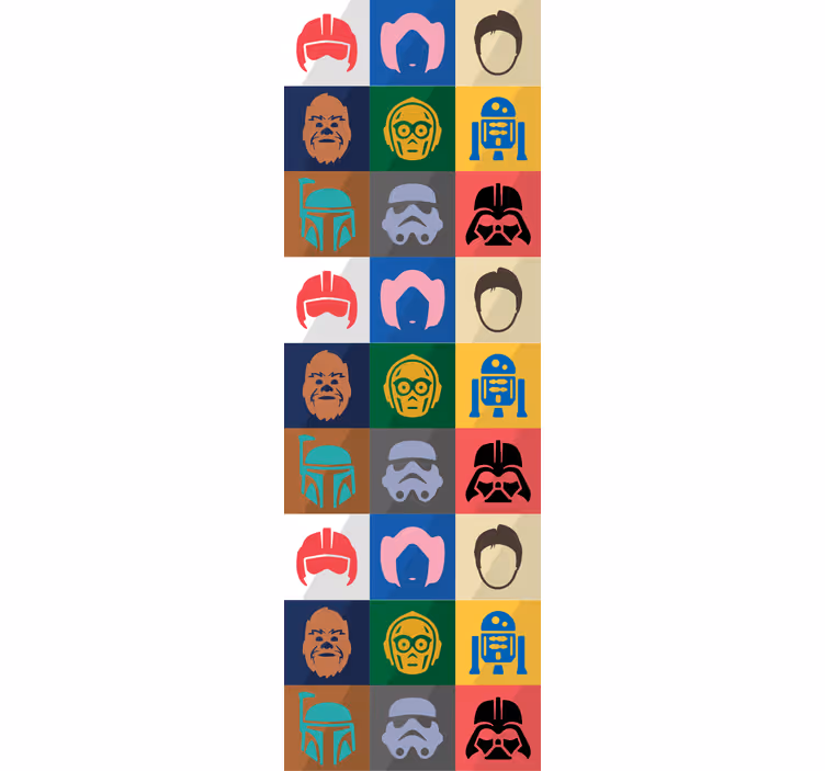 umelecké tapety ikonická mriežka znakov - Tenstickers