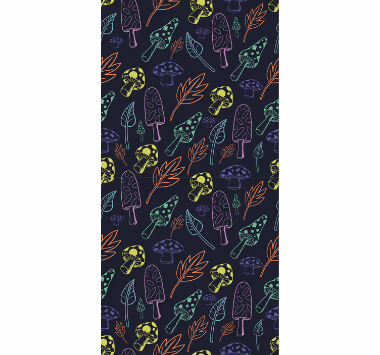 tapety na stenu príroda funky lesný vzor - Tenstickers