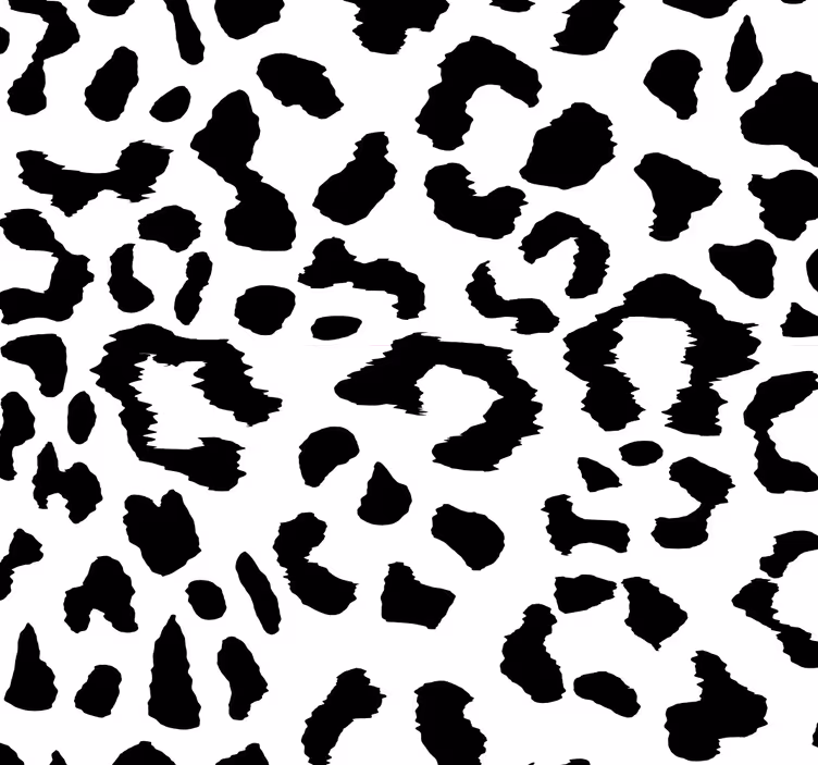 leopardie tapety čiernobiely vzor bodiek - Tenstickers