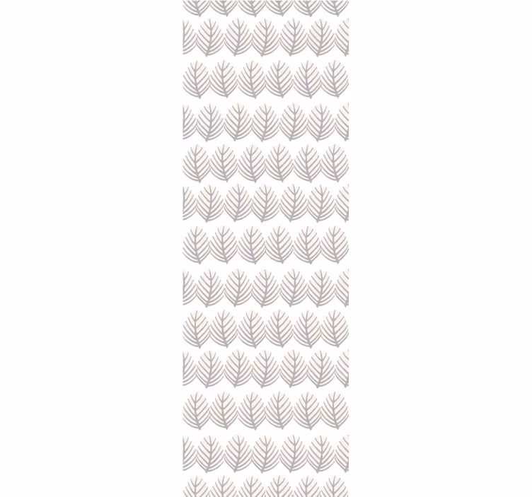 tapeta listy jednoduchý sivý vzor - Tenstickers