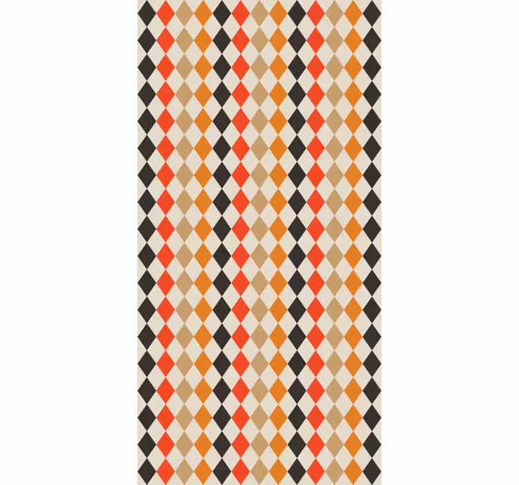 tapety do spálne farebný diamantový vzor - Tenstickers