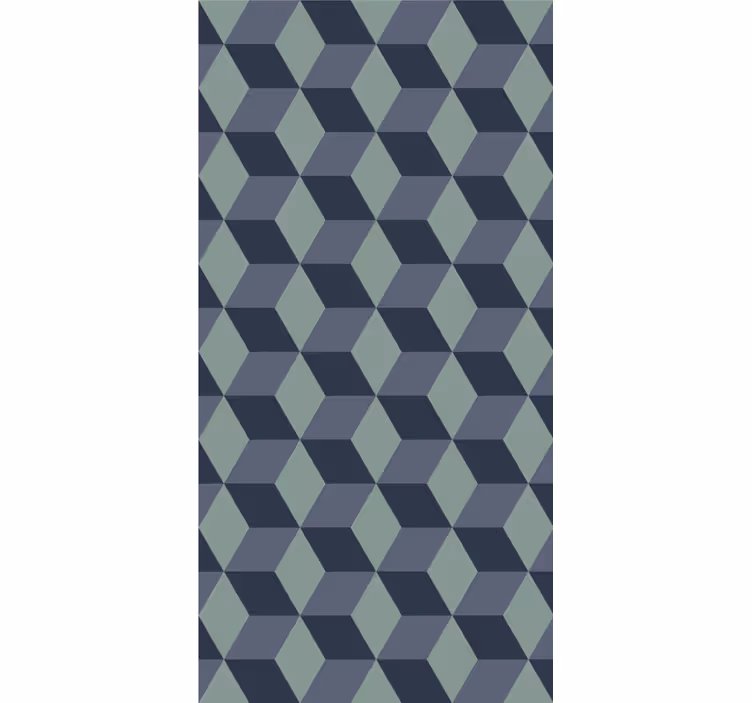 tapety geometrické vzory 3d vzor kocky - Tenstickers