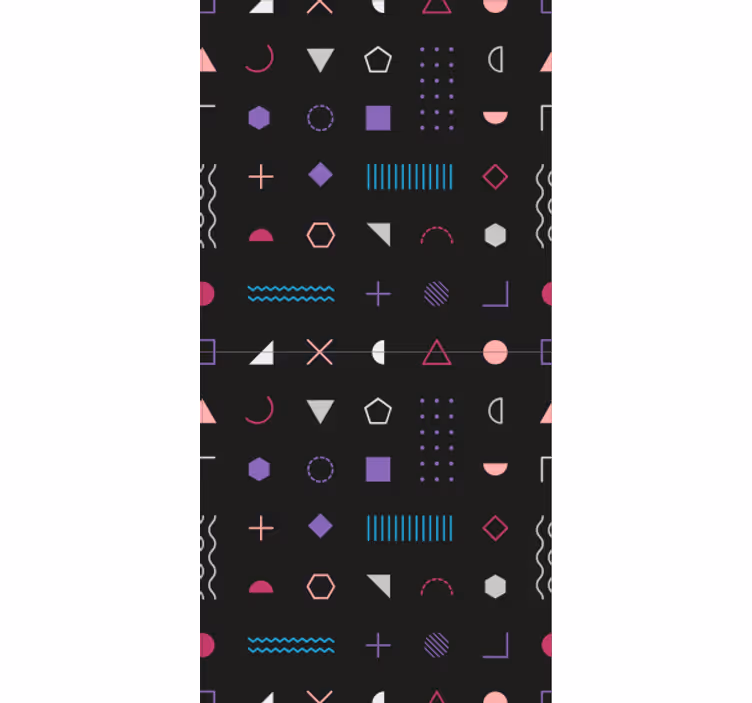 tapety geometrické vzory farebné tvary - Tenstickers