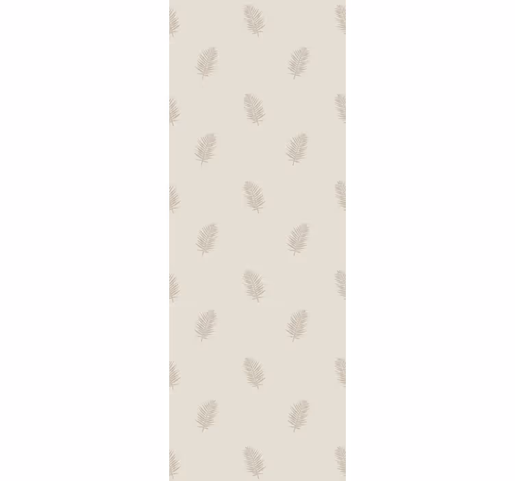tapeta listy jemný béžový vzor - Tenstickers