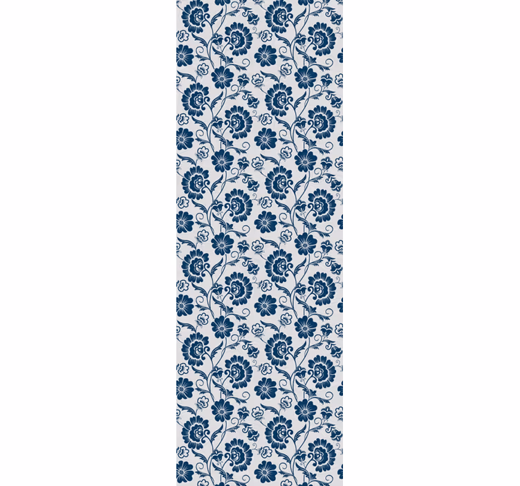Tapety s modrými šedými kvetmi - Tenstickers