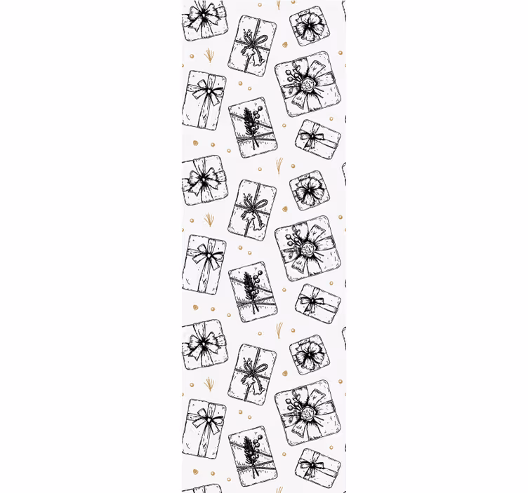vianočné tapety vzory darčekových mašličiek - Tenstickers