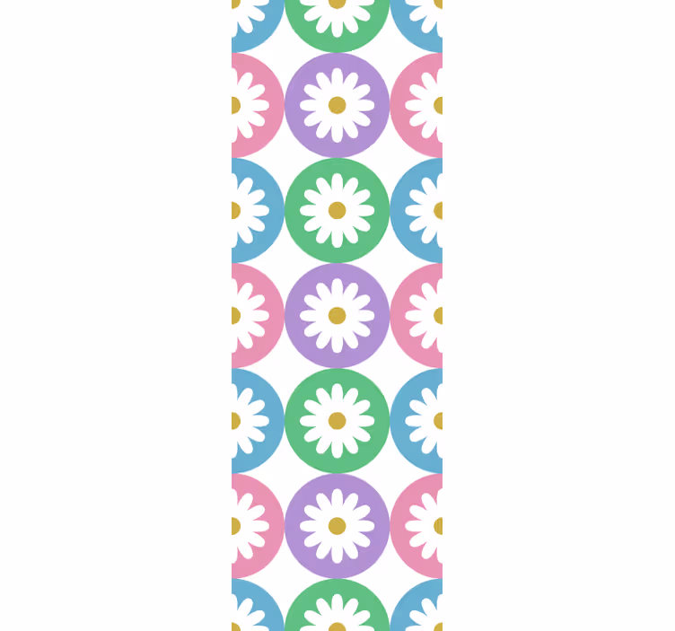 tapety do kuchyne kruhy so vzorom sedmokrásky - Tenstickers