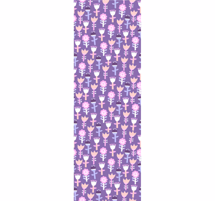 tapety na stenu kvety fialový motív - Tenstickers