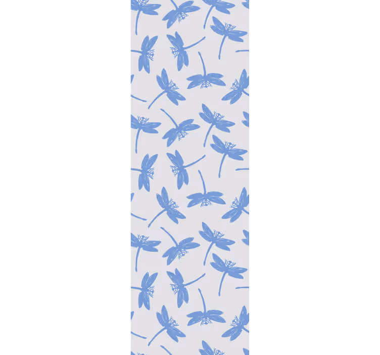 Zvieratá tapety vzor modrej vážky - Tenstickers