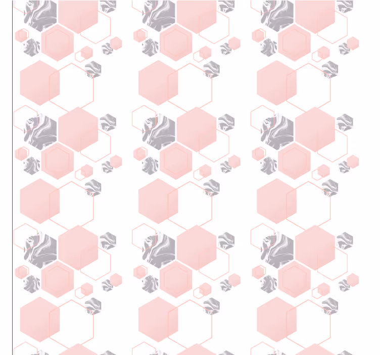Geometrické abstraktné šesťuholníkové štvorcové tapety - Tenstickers