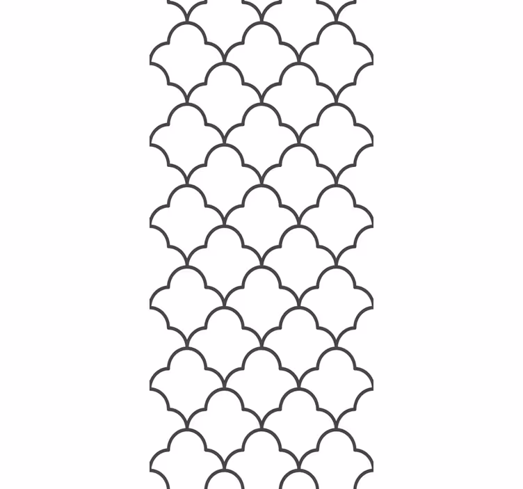 Geometrické marocké dizajnové tapety do kuchyne - Tenstickers