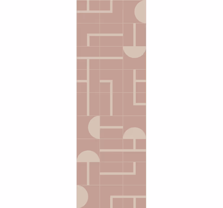 tapety geometrické vzory béžové mäkké tvary - Tenstickers