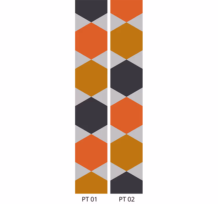 tapety geometrické vzory voštinové tvary - Tenstickers