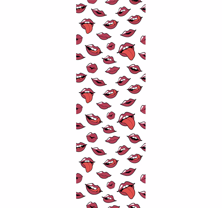 tapety na mieru výrazné motívy pier - Tenstickers