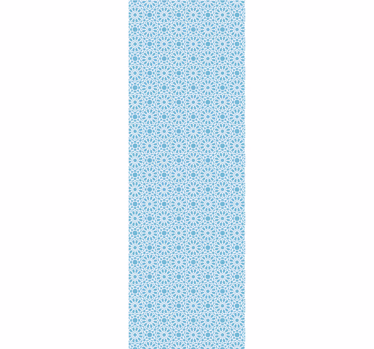 Svetlo modrá tapeta s geometrickými bielymi čiarami - Tenstickers