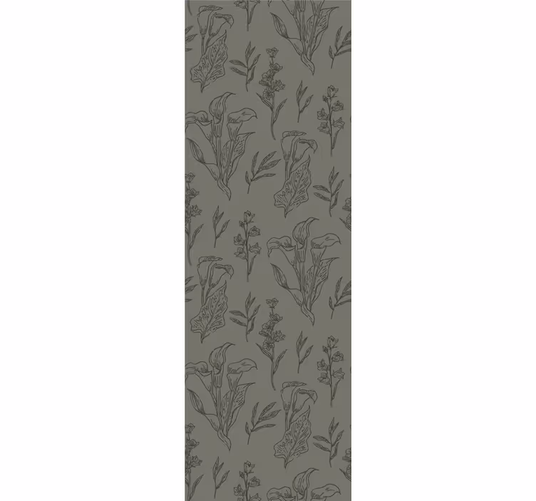 Rastliny vzor kaki farba list tapety - Tenstickers