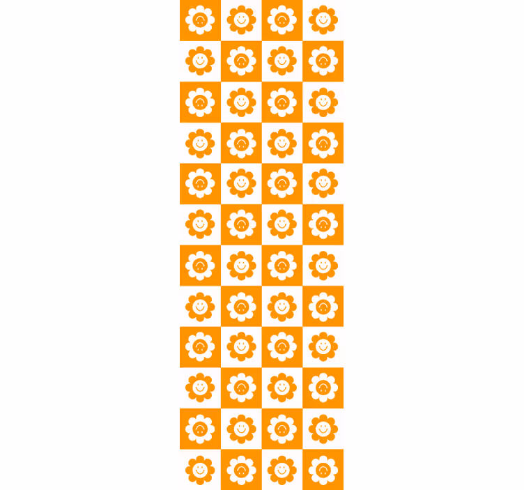 kvetinová tapeta usmievavý kvetinový vzor - Tenstickers