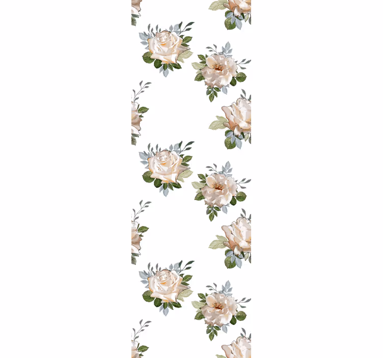 tapety na stenu kvety elegantné zlaté ruže - Tenstickers
