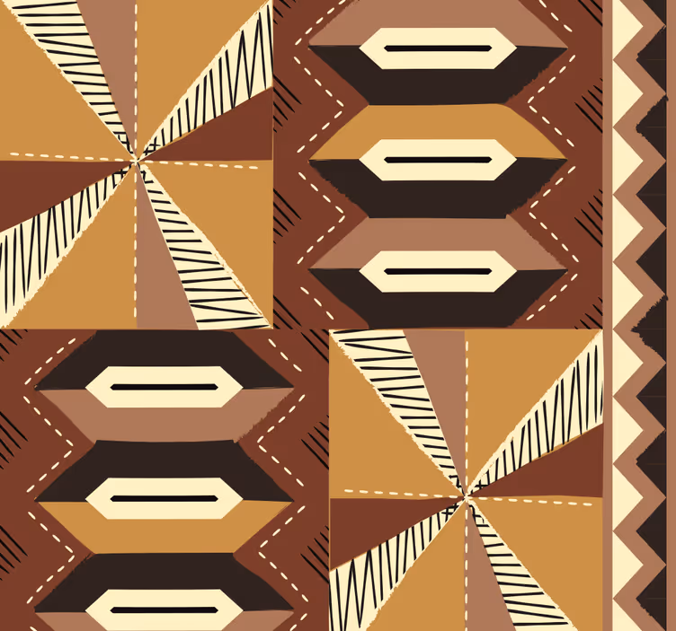 tapety do spálne kmeňový africký vzor - Tenstickers