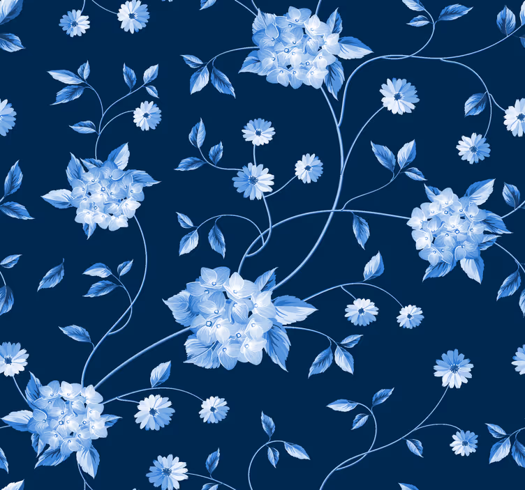 namornicka tapeta stonky kvetov - Tenstickers