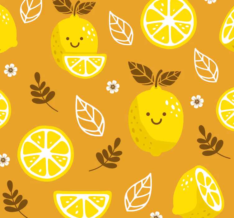 tapety do kuchyne veselý citrusový vzor - Tenstickers